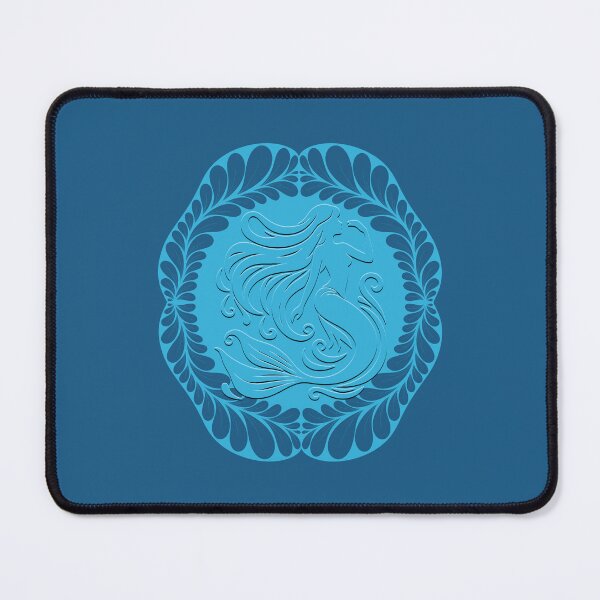 Item preview, Zen Petal Art - Summer Nautical Mermaid Medallion designed and sold by SpeakBoldly.