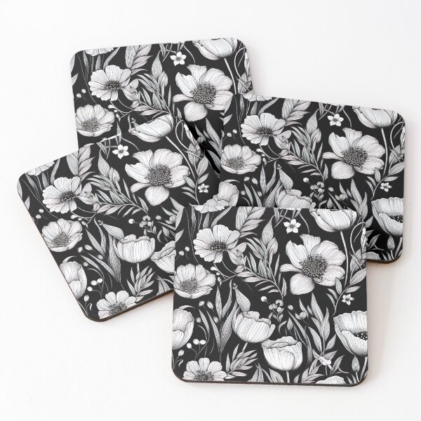 Item preview, Black and White Spring flowers. designed and sold by ECBrothers.