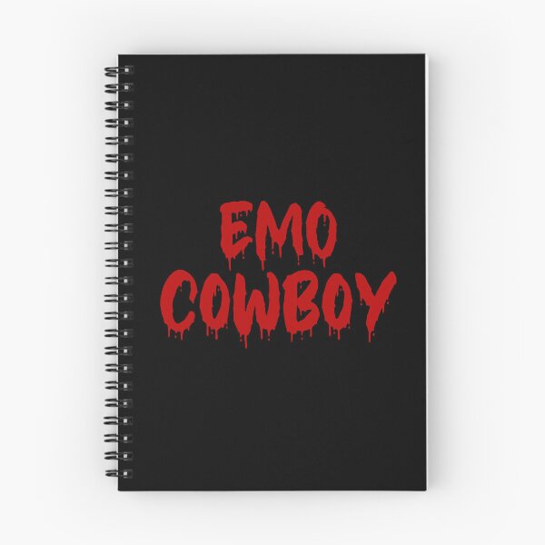 Item preview, RED ON BLACK EMO COWBOY BLOOD DRIP designed and sold by RomeArtCo.