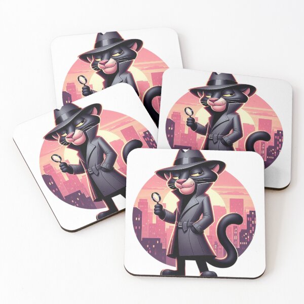 Item preview, Black Cat Inspector - Cat Lovers designed and sold by Furbabies Art.