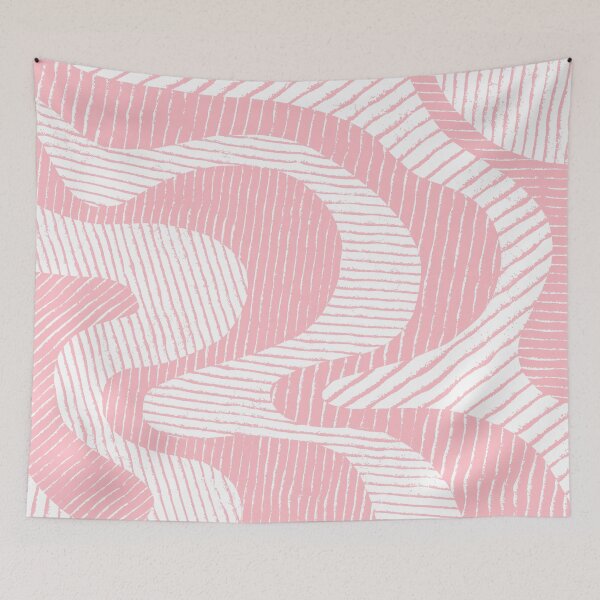 Item preview, Pink Sandy Beach Wave Stripe designed and sold by Sharon Schwalbe.