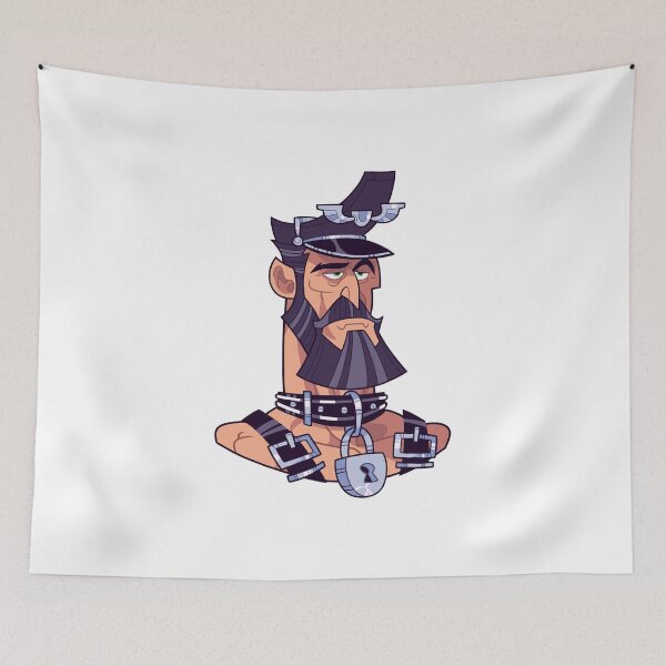 Item preview, Leather Bear Man portrait designed and sold by vincettiart.