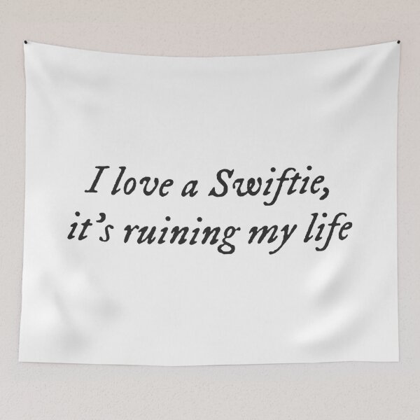 Item preview, I love a swiftie, it's ruining my life (folklore style) designed and sold by sarabye.