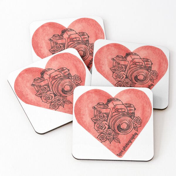 Item preview, Camera in heart  designed and sold by PryzmartArt.