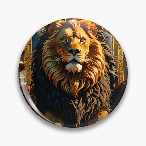 Item preview, Regal Lion Wearing a Crown designed and sold by koreatvtea.