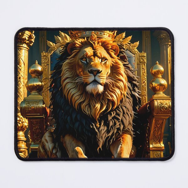 Item preview, Regal Lion Wearing a Crown designed and sold by koreatvtea.