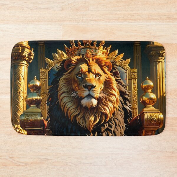 Item preview, Regal Lion Wearing a Crown designed and sold by koreatvtea.