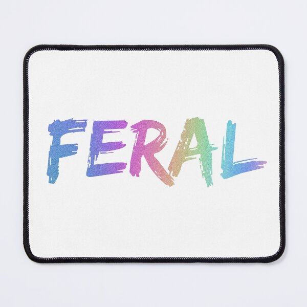Item preview, Feral Rainbow Text designed and sold by Meowtaku-Shop.