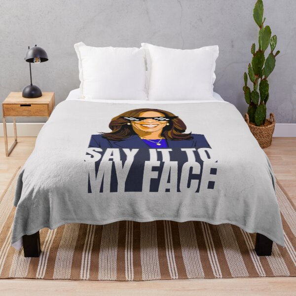 Item preview, Harris & Walz 'say it to my face' 2024 Election Kamala harris Elect 2024 Tee Harris and Walz 2024 Election designed and sold by Invisible-Cult.
