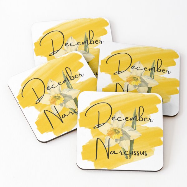 Artikelvorschau, Geburtsblume Dezember Narzisse Aquarell Design entworfen und verkauft von Tammy Marie Russell.