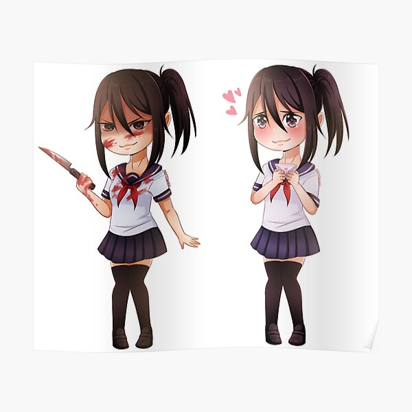 Yandere Simulator Posters Redbubble - yandere simulator online roblox