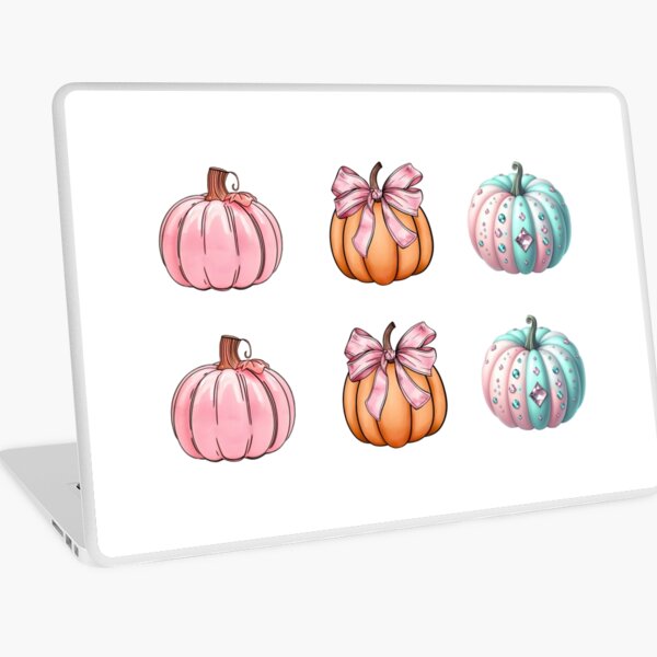 Item preview, Girly pink pumpkin set 6 pieces designed and sold by EmeraldeaArt.
