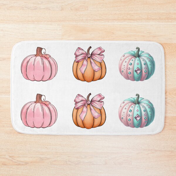 Item preview, Girly pink pumpkin set 6 pieces designed and sold by EmeraldeaArt.