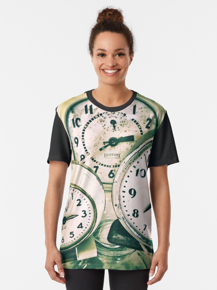"Vintage Clock Timepieces " Tshirt by lgsmith Redbubble