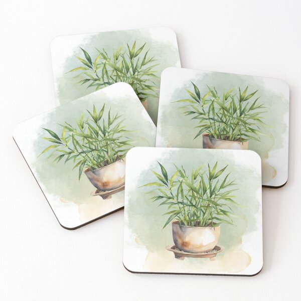 Artikelvorschau, Bambuspflanze, botanische Kunst, Aquarelldesign entworfen und verkauft von Tammy Marie Russell.