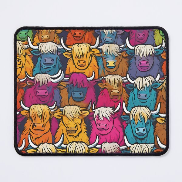 Item preview, The Herd - Highland Cow Wallpaper designed and sold by Zenvo.