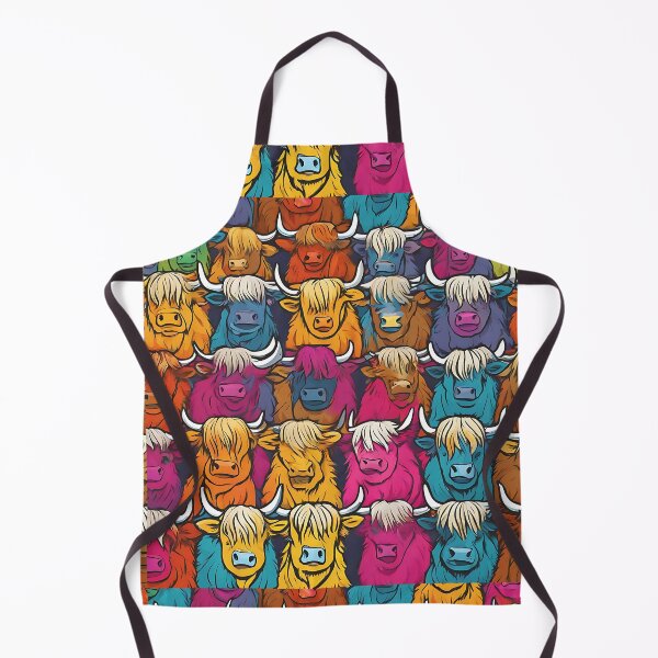 Item preview, The Herd - Highland Cow Wallpaper designed and sold by Zenvo.