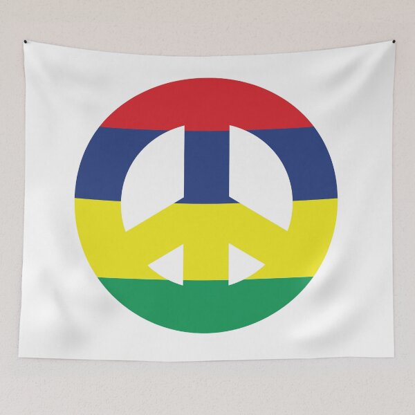 Item preview, Mauritius Peace Sign designed and sold by wickedcartoons.