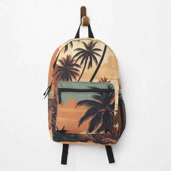 Item preview, Retro Tropical Escape Poster - Dreamy Island Getaway designed and sold by Kamal Khajeb.