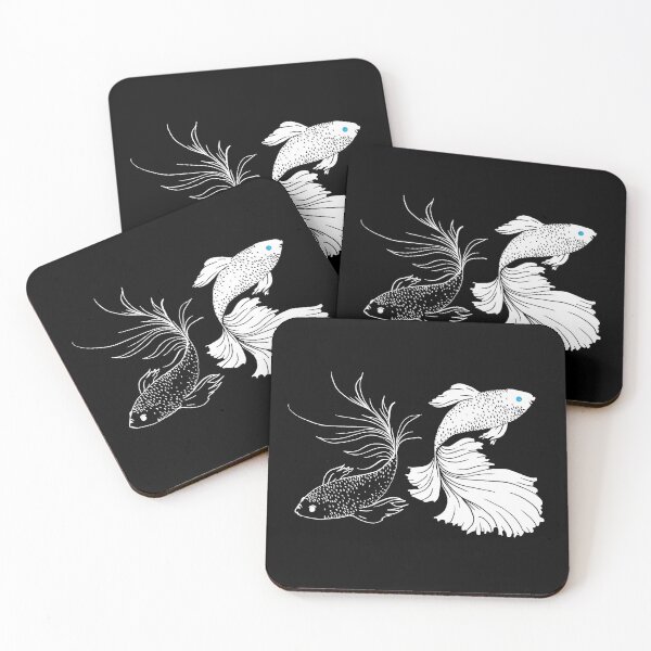 Item preview, Black And White Betta Fish / Strongest Anime Inspired / Siamese Fighting Fish Anime Shirt / SatoSugu designed and sold by Meowtaku-Shop.