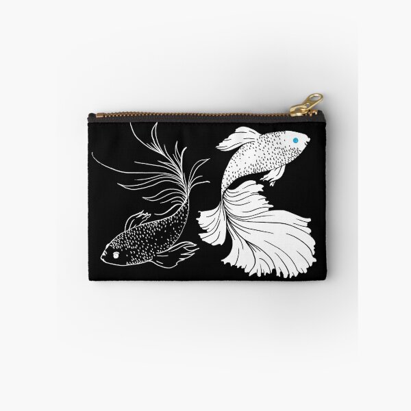Item preview, Black And White Betta Fish / Strongest Anime Inspired / Siamese Fighting Fish Anime Shirt / SatoSugu designed and sold by Meowtaku-Shop.