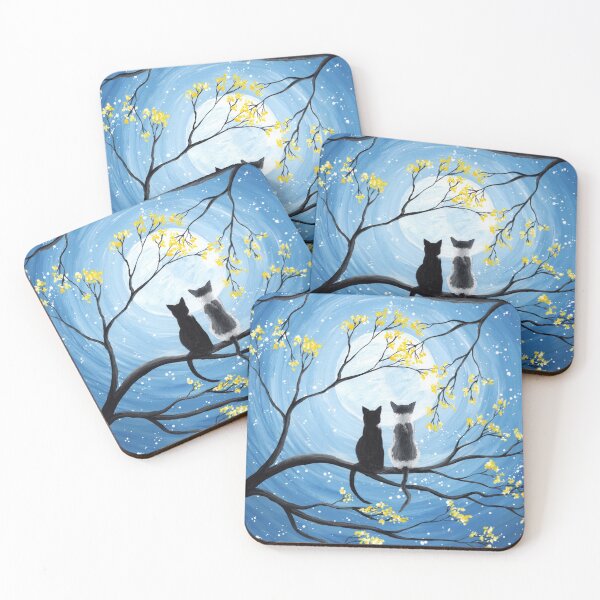 Item preview, Cats Full Moon  designed and sold by ironydesigns.