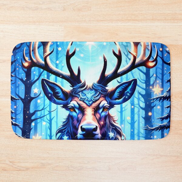 Item preview, Majestic Stag with Starry Antlers designed and sold by koreatvtea.
