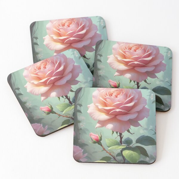 Item preview, Botanical Rose Illustration - Delicate Blooming Flower Art designed and sold by Kamal Khajeb.