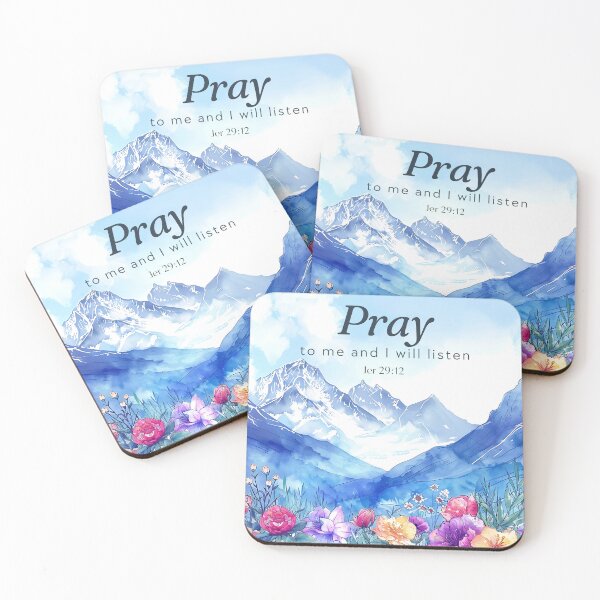 Item preview, Pray to Me and I will Listen - Jeremiah 29:12 - Motivational Bible Verse designed and sold by JWGifts4U.