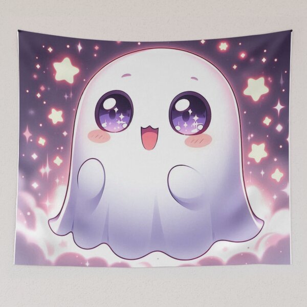 Item preview, cute ghost anime-style designed and sold by MYSTAYA.