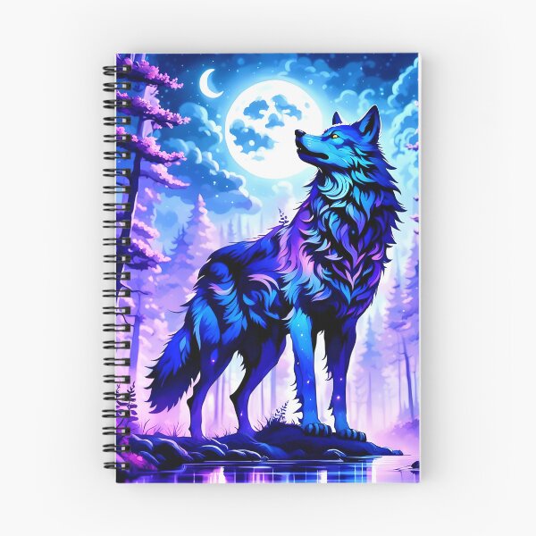 Item preview, Mysterious Wolf Howling at Moon designed and sold by koreatvtea.