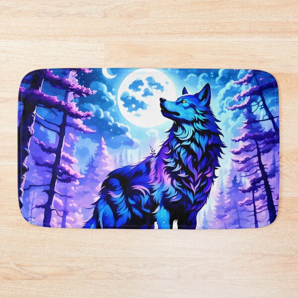 Item preview, Mysterious Wolf Howling at Moon designed and sold by koreatvtea.