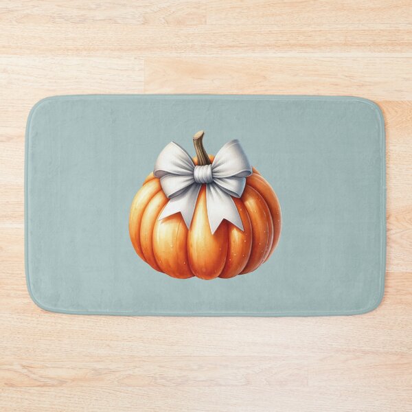 Item preview, Pumpkin with a white bow designed and sold by EmeraldeaArt.