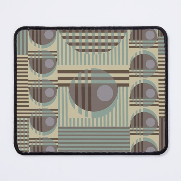 Item preview, Tan Brown and Teal Geometric Art designed and sold by Sharon Schwalbe.
