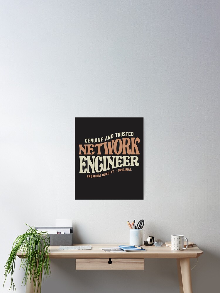 Thumbnail 2 of 3, Poster, Proud Network Engineer designed and sold by cidolopez.