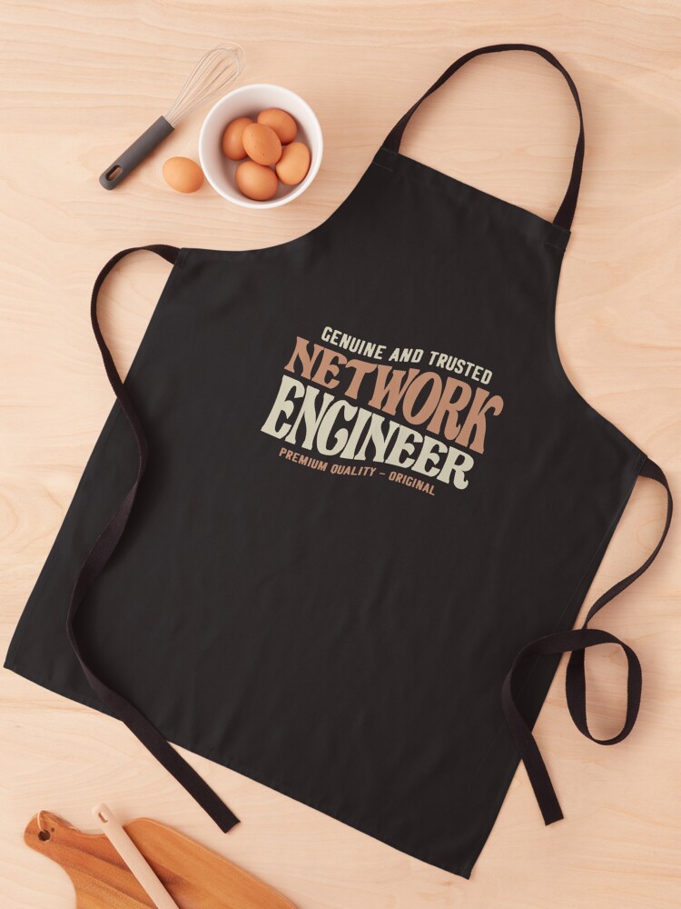Thumbnail 1 of 6, Apron, Proud Network Engineer designed and sold by cidolopez.