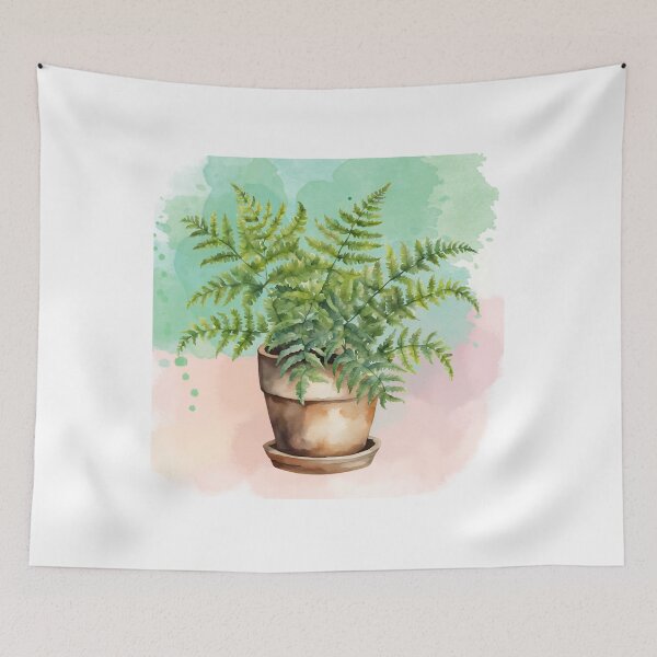 Artikelvorschau, Farn Pflanze botanische Kunst Aquarell Design entworfen und verkauft von Tammy Marie Russell.