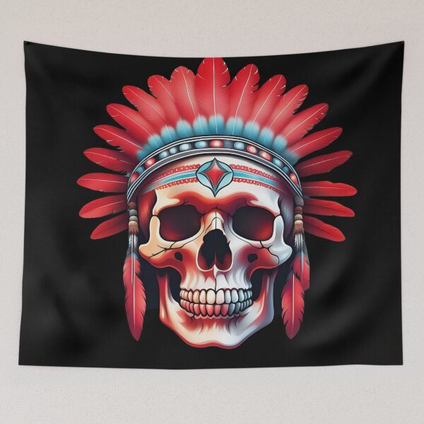 Item preview, Apache Skull designed and sold by DebriArte.