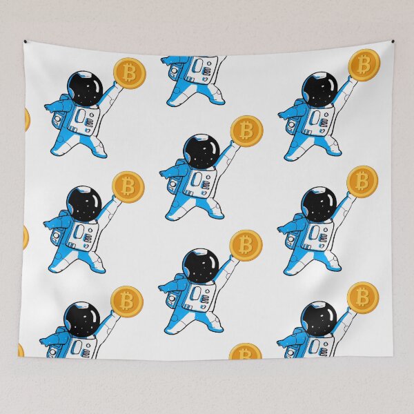 Item preview, Astronaut Reaches Bitcoin designed and sold by Fat-Linos.