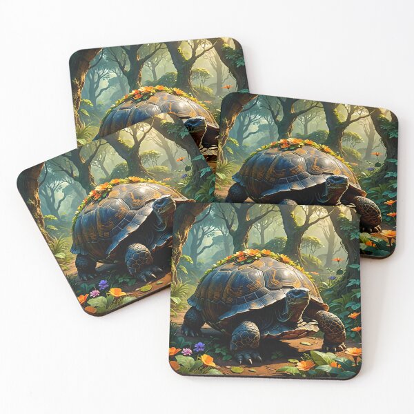 Item preview,  Giant Tortoise with Lush Garden designed and sold by koreatvtea.