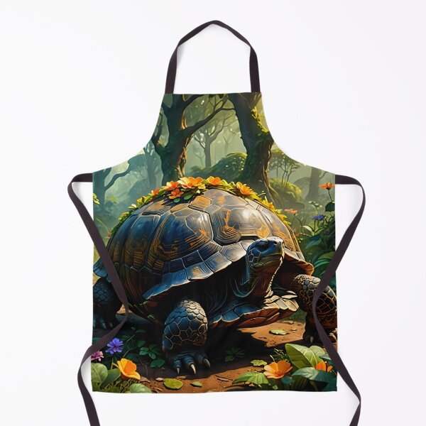Item preview, Giant Tortoise with Lush Garden designed and sold by koreatvtea.