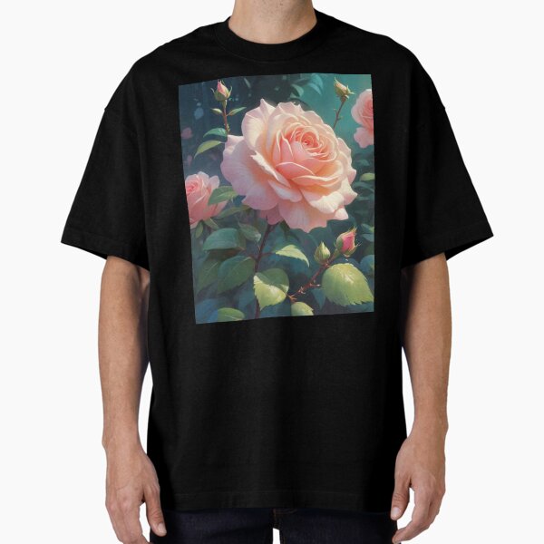Item preview, Blooming Rose Botanical Drawing - Fine Line Nature Art designed and sold by Kamal Khajeb.
