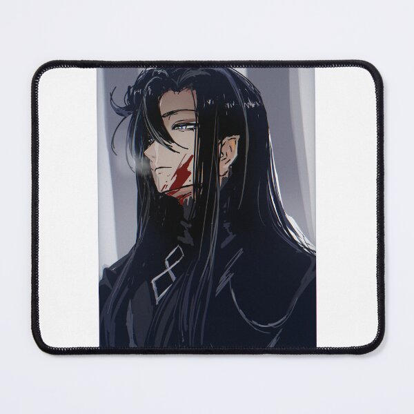 Item preview, Capitano Cryo Dragon Sovereign Fan Design (Bloody Version) Genshin Impact designed and sold by Sapphireicecream.