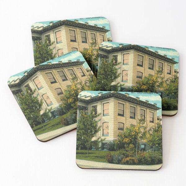 Item preview, Spokane WA, Carnegie Library, 1910 Vintage Inspired designed and sold by markomundo.