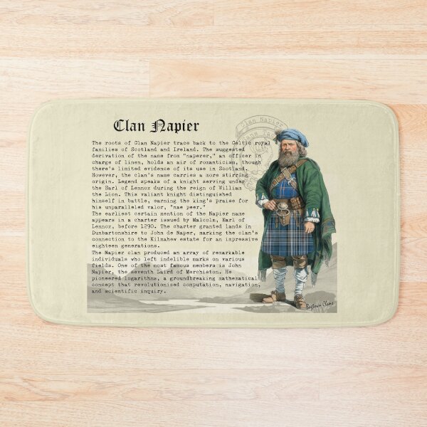 Item preview, Napier Scottish Clan History  designed and sold by BagTown Clans.