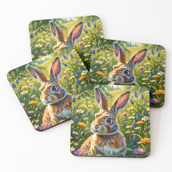 Item preview, Charming Rabbit in Magical Meadow designed and sold by koreatvtea.