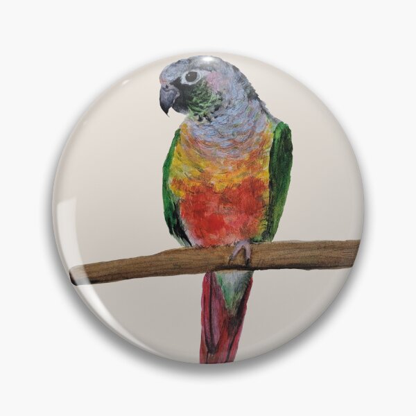 Item preview, Watercolour Greencheek Conure designed and sold by Liv-Engler-Art.
