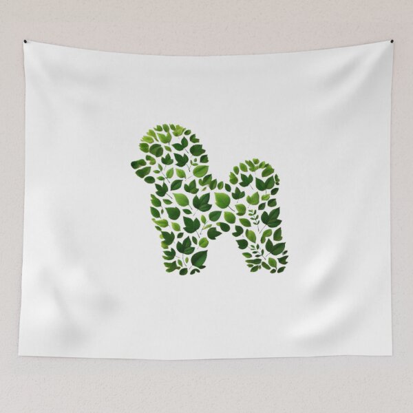 Item preview, Leafy Dog: Embracing Nature’s Green Essence designed and sold by yuxin2009.