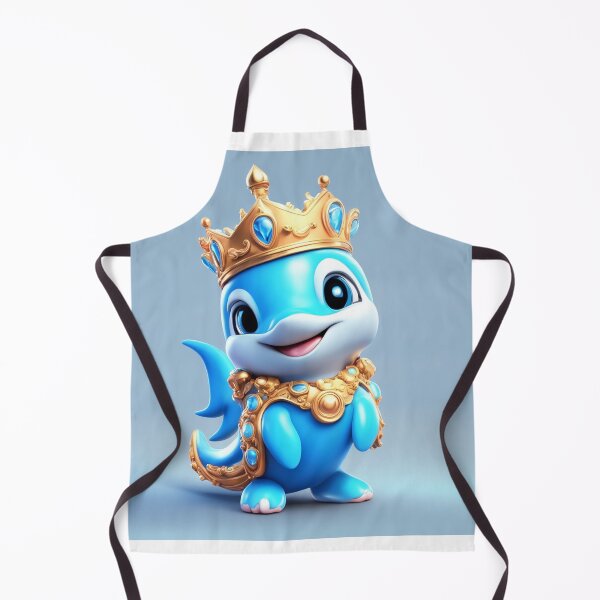 Item preview, Cute Dolphin King with Crown Cartoon Vector Icon Illustration designed and sold by hjian8219.
