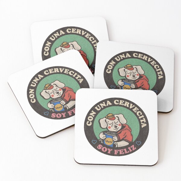 Item preview, Con una cervecita soy feliz, sticker designed and sold by frenchfries16.